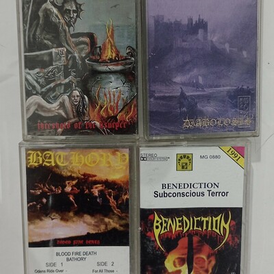 Usurper, bathory , benediction tapes  - Thumbnail 1