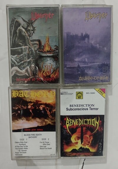 USURPER, BATHORY , BENEDICTION Tapes 