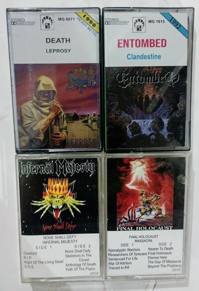 DEATH, ENTOMBED, INFERNAL MAJESTY, MASSACRA Tapes 