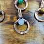 Handmade Copper Wire Wrapped Gemstone Pendant – Boho Rustic Necklace with Stone Bead-4