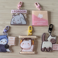 Cat Meme Acrylic Charms - Thumbnail 6