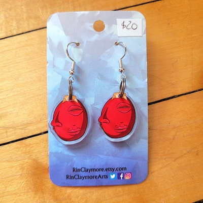 Behelit berserk 1" earrings