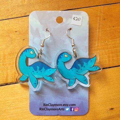 Cutie cryptid 1.5" earrings