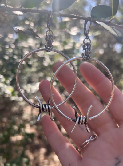 Barbed Wire Hoops