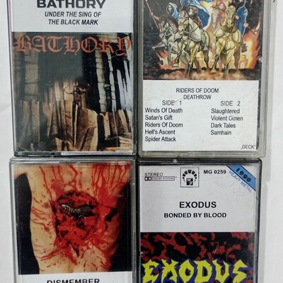 Bathory , deathrow, dismember, exodus tapes  - Thumbnail 1