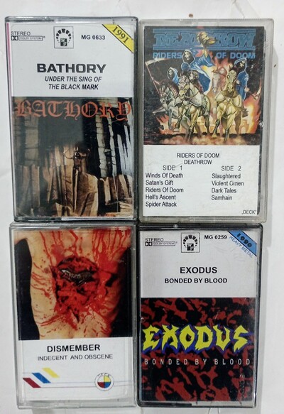 BATHORY , DEATHROW, DISMEMBER, EXODUS Tapes 