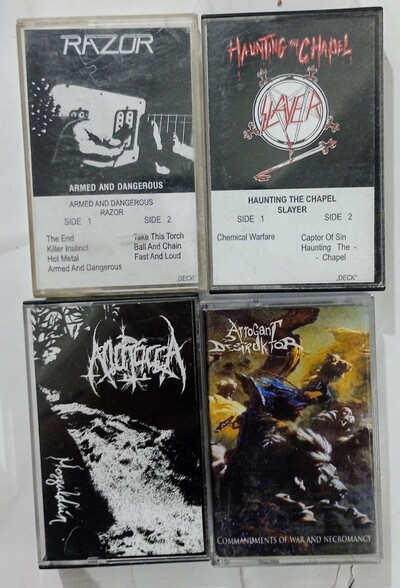 RAZOR , SLAYER, ANDRACCA, ARROGANT DESTRUKTOR Tapes 