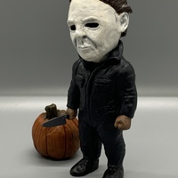 Dirty Mike Myers with knife and pumpkin  - Thumbnail 2