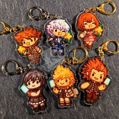 Kingdom hearts keychains