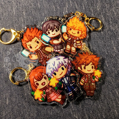 Kingdom hearts keychains
