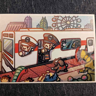 Submas subway train mini print - Thumbnail 1