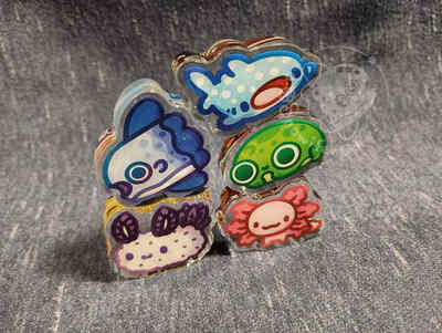 Thick Aquatic Friends Standees