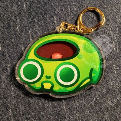 Frog brain shaker keychain
