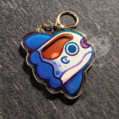 Mola head empty shaker keychain