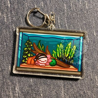 Axolotl Aquarium Shaker Keychain - Thumbnail 2