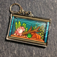 Axolotl Aquarium Shaker Keychain - Thumbnail 3