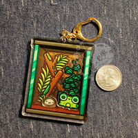Frog Terrarium Shaker Keychain - Thumbnail 1