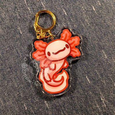 Axolotl keychain