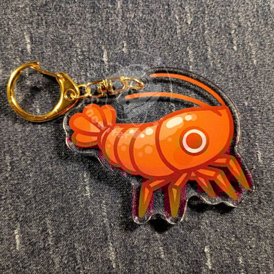 Shrimp keychain