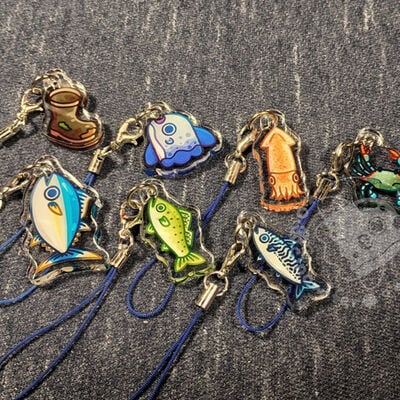 Fishing phone charms gacha