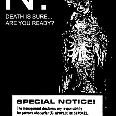 N. 'death is sure... are you ready?' c-42