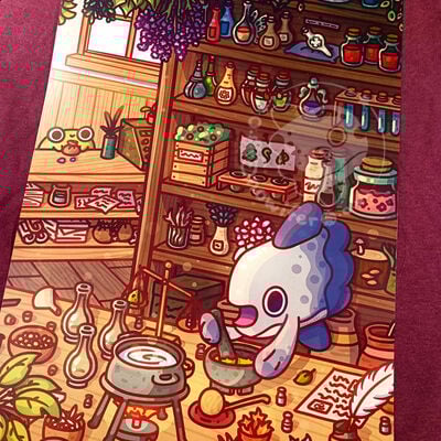 Mola potion making print