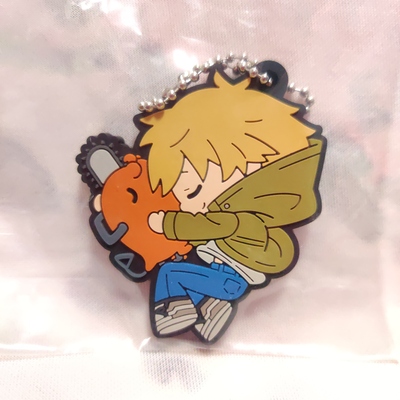 Chainsaw Man Buddy Colle Rubber Keychain - Denji & Pochita