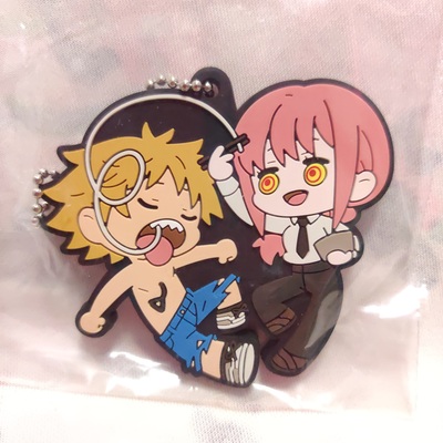 Chainsaw Man Buddy Colle Rubber Keychain - Denji & Makima