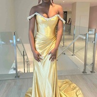 Sparkly Mermaid Off the Shoulder Corset Fuchsia Long Prom Dress,PD231292 - Thumbnail 4