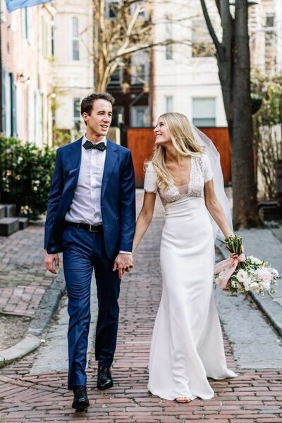 A-line Wedding Dress, Satin Bridal Dress Wedding Gown