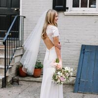 A-line Wedding Dress, Satin Bridal Dress Wedding Gown - Thumbnail 1