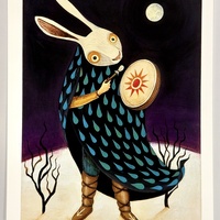 "Imbolc" by Kristen Egan Hand-Embellished, Limited Edition Print from "Land of the Low Sun" - Thumbnail 1