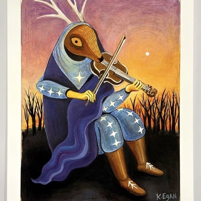 "venus" by kristen egan hand-embellished, limited edition print from "land of the low sun"