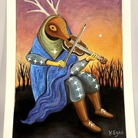 "Venus" by Kristen Egan Hand-Embellished, Limited Edition Print from "Land of the Low Sun" - Thumbnail 6