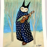 "Solstice" by Kristen Egan Hand-Embellished, Limited Edition Print from "Land of the Low Sun" - Thumbnail 2