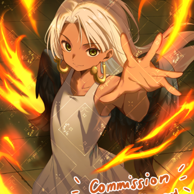 One piece "s-snake" flames *holographic* autographed print