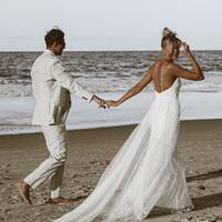 Mermaid Lace Wedding Dress, Spaghetti Straps Bridal Dress Wedding Gown - Thumbnail 2