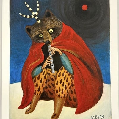 "mars" by kristen egan hand-embellished, limited edition print from "land of the low sun"