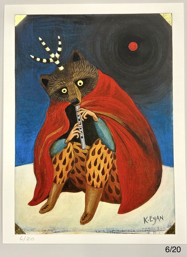 "Mars" by Kristen Egan Hand-Embellished, Limited Edition Print from "Land of the Low Sun"