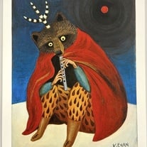 "Mars" by Kristen Egan Hand-Embellished, Limited Edition Print from "Land of the Low Sun"