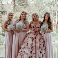 Floral Wedding Dress, Luxury Bridal Dress Wedding Gown - Thumbnail 1