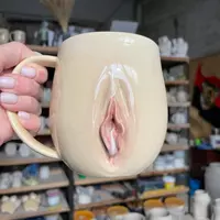 Large 500ml Ceramic Mug for Coffee & Tea - Stylish Luxury Woman Drinkware with Juice - Thumbnail 2