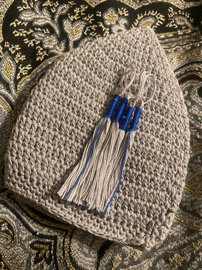 Grey Keepah (Handmade) w/ Fringes