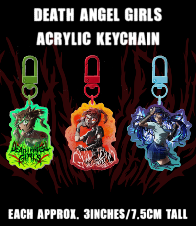 Death Angel Girls Acrylic Keychain