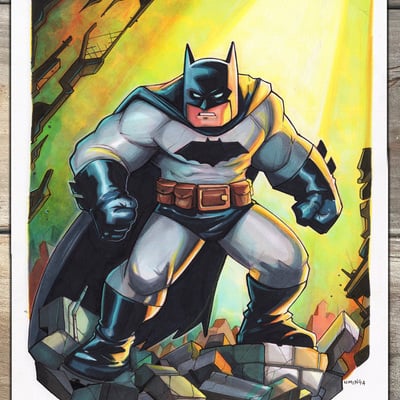 Dark knight original art