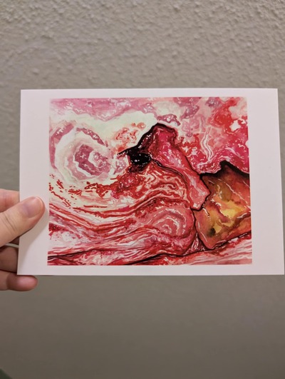 fish guts postcard print