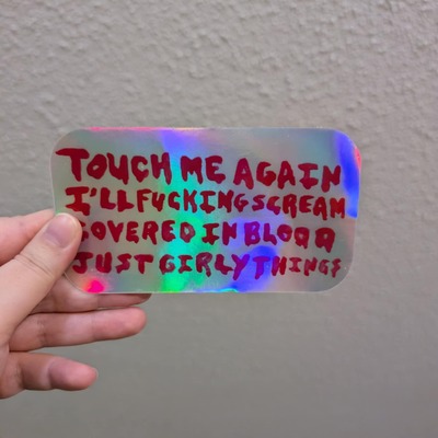 Scene queen holo sticker - Thumbnail 4