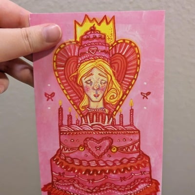 Girl with the most cake print