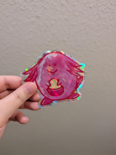 shatter holographic Glitter Chansey Sticker