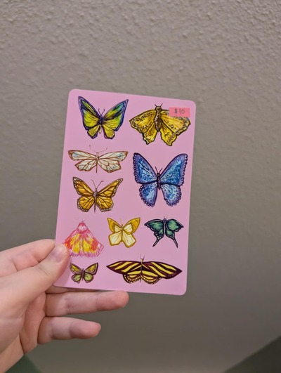 Butterflies Sticker Sheet
